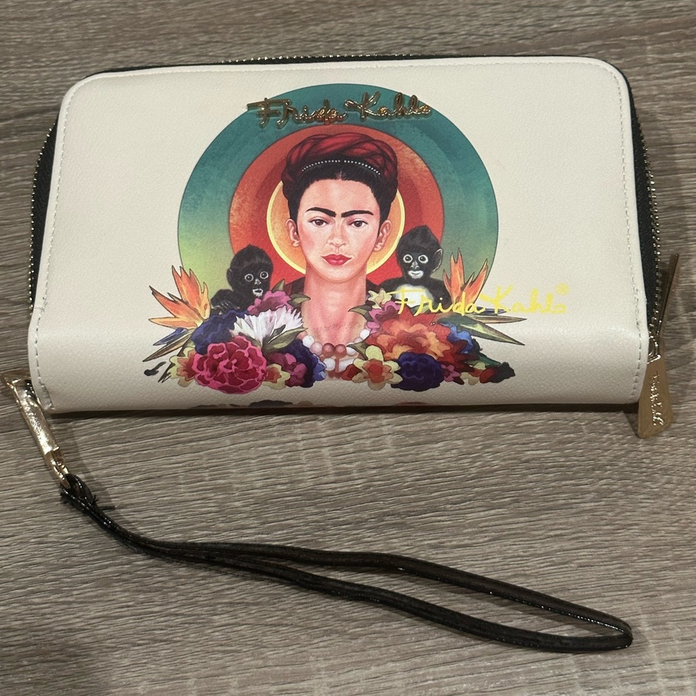 Frida Kahlo wristlet wallet